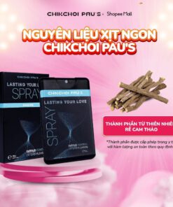 Xịt cải thiện sinh lí nam giới Chikchoi Pau's xuất tinh sớm 15ml